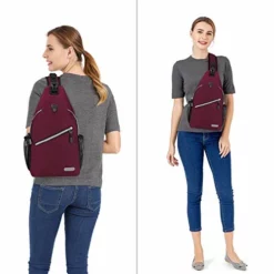 MOSISO Rope Sling Backpack (Up To 13 Inch), Multipurpose Crossbody Chest Shoulder Outdoor Travel Hiking Daypack, Wine Red 8 MOSISO Rope Sling Backpack (Up To 13 Inch), Multipurpose Crossbody Chest Shoulder Outdoor Travel Hiking Daypack, Wine Red -Cole Haan Shop 41V2fIx d7L