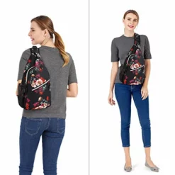 MOSISO Sling Backpack,Travel Hiking Daypack Cottonrose Crossbody Shoulder Bag, Black -Cole Haan Shop 41W3LJU5N3L