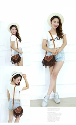 Bibitime Womens Retro Vintage Fringe Tassel Shoulder Bag Handbags Messenger Bag Girl Crossbody 8 Bibitime Womens Retro Vintage Fringe Tassel Shoulder Bag Handbags Messenger Bag Girl Crossbody -Cole Haan Shop 41WnsBPN24L