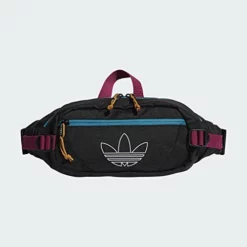 Adidas Originals Unisex Utility Crossbody Bag, Black/Active Teal/Berry, ONE SIZE