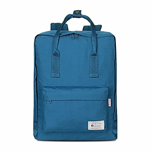 FLYCOOL Classic Canvas Square School Backpack Handbag For Women Navy 2 FLYCOOL Classic Canvas Square School Backpack Handbag For Women Navy - Image 2