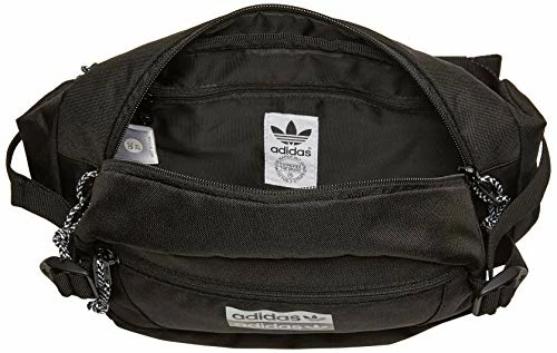 Adidas Originals Unisex Utility Crossbody Bag, Black/White, ONE SIZE 2 Adidas Originals Unisex Utility Crossbody Bag, Black/White, ONE SIZE - Image 2