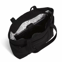 Vera Bradley Microfiber Deluxe Vera Tote Bag, Black -Cole Haan Shop 41a6t9svKzL