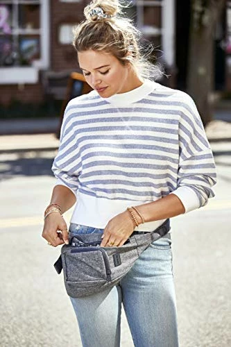 Vera Bradley Women's Recycled Lighten Up Reactive Mini Sling Backpack, Gray Heather, One Size 2 Vera Bradley Women's Recycled Lighten Up Reactive Mini Sling Backpack, Gray Heather, One Size - Image 2