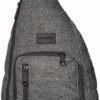 Vera Bradley Women's Recycled Lighten Up Reactive Sling Backpack, Gray Heather, One Size