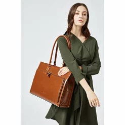 BOSTANTEN Women Leather Briefcase Vintage Shoulder 15.6" Laptop Tote Handbags Brown -Cole Haan Shop 41crp5AGLZL