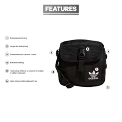 Adidas Originals Adidas Large Festival Crossbody Bag, Black 11 Adidas Originals Adidas Large Festival Crossbody Bag, Black -Cole Haan Shop 41cxvH39EvS