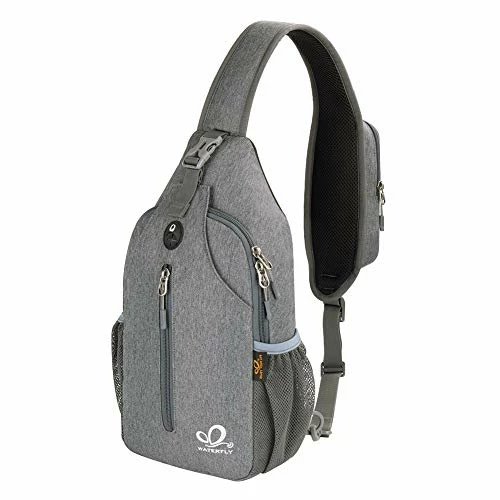 Waterfly Crossbody Sling Backpack Sling Bag Travel Hiking Chest Bags Daypack (Dark Gray) 1 Waterfly Crossbody Sling Backpack Sling Bag Travel Hiking Chest Bags Daypack (Dark Gray)