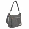 Travelon Anti-Theft Heritage Hobo Bag, Pewter, One Size