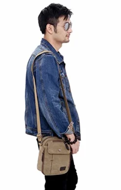 FakeFace Mens Retro Vintage Leisure Outdoor Canvas Messenger Crossbody Everyday Satchel Shoulder 12 FakeFace Mens Retro Vintage Leisure Outdoor Canvas Messenger Crossbody Everyday Satchel Shoulder -Cole Haan Shop 41ga 2BMfUG0L