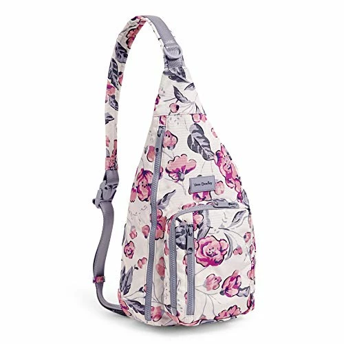 Vera Bradley Women's Recycled Lighten Up Reactive Sling Backpack, Hummingbird Blooms, One Size 3 Vera Bradley Women's Recycled Lighten Up Reactive Sling Backpack, Hummingbird Blooms, One Size - Image 3