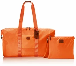 Bric's Luggage BXG30202 22 Inch Folding Duffel And Crossbody Bag, Orange Melon, One Size -Cole Haan Shop 41ix3YkqGwL