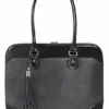 BFB Laptop Totes For Women – 13 Inch Laptop Shoulder Bag – Designer Handmade Handbag - Quality That’s Made To Last – Charcoal Gray
