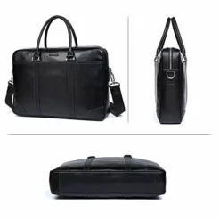 Bostanten Leather Briefcase Messenger Business Bags Laptop Handbag Black -Cole Haan Shop 41kOP6lQVzL
