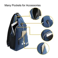 MOSISO Sling Backpack, Multipurpose Crossbody Shoulder Bag Travel Hiking Daypack, Light Teal -Cole Haan Shop 41m2Lta7 zL