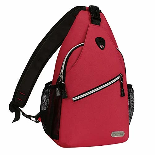 MOSISO Sling Backpack, Multipurpose Crossbody Shoulder Bag Travel Hiking Daypack, Red 1 MOSISO Sling Backpack, Multipurpose Crossbody Shoulder Bag Travel Hiking Daypack, Red