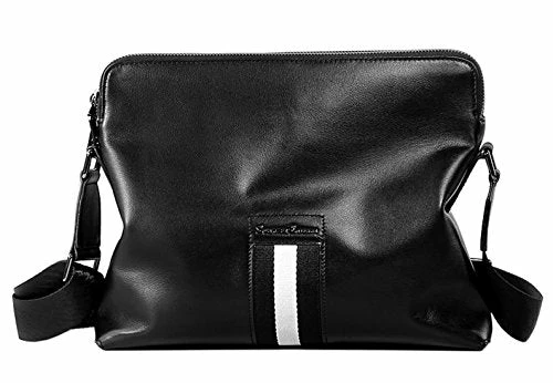 Saierlong New Mens Black Genuine Leather Briefcase Messenger Bags Business Handbags 1 Saierlong New Mens Black Genuine Leather Briefcase Messenger Bags Business Handbags