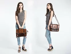 ECOSUSI Vintage Crossbody Messenger Bag Satchel Purse Handbag Briefcase For Women & Girl, Coffee -Cole Haan Shop 41s02rlrFKL