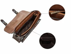 ECOSUSI Vintage Crossbody Messenger Bag Satchel Purse Handbag Briefcase For Women & Girl, Coffee -Cole Haan Shop 41tKpdutscL