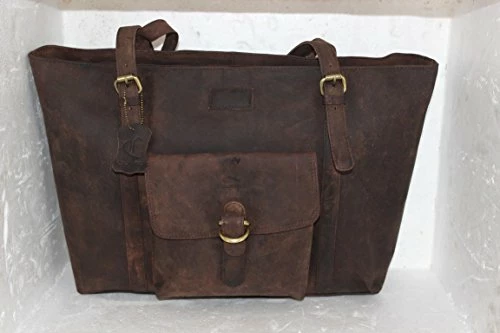 Cuero 16" Brown Leather Women's Bag/handbag/purse/shopping Tote Bag 3 Cuero 16" Brown Leather Women's Bag/handbag/purse/shopping Tote Bag - Image 3