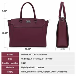 IAITU Laptop Tote Bag For Women, 15-15.6 Inches Spacious Tablet Handbag Shoulder Bag For Laptop 9 IAITU Laptop Tote Bag For Women, 15-15.6 Inches Spacious Tablet Handbag Shoulder Bag For Laptop -Cole Haan Shop 41ubhV0WFeL