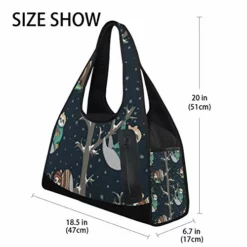 Gym Bag Funny Baby Sloths Women Yoga Canvas Duffel Bag Crossbody Tennis Racket Tote Travel Bags -Cole Haan Shop 41uhGdhniuL