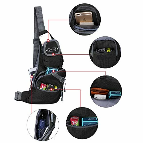 G4Free Black Sling Bag Chest Crossbody Bag Lightweight Sling Backpack One Strap Shoulder Backpack 4 G4Free Black Sling Bag Chest Crossbody Bag Lightweight Sling Backpack One Strap Shoulder Backpack - Image 4