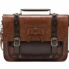 ECOSUSI Vintage Crossbody Messenger Bag Satchel Purse Handbag Briefcase For Women & Girl, Coffee