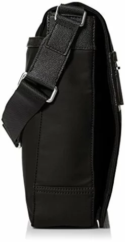 Calvin Klein Men'S Coated Nylon With Saffiano Trim Messenger, Black -Cole Haan Shop 41y6uPpz0hL