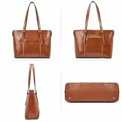 BOSTANTEN Women Leather Laptop Shoulder Handbag Vintage Briefcase 15.6" Computer Work Tote Bag -Cole Haan Shop 41ypth8DpKL