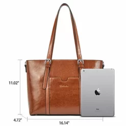 BOSTANTEN Women Leather Laptop Shoulder Handbag Vintage Briefcase 15.6" Computer Work Tote Bag -Cole Haan Shop 41zW8tfeUvL