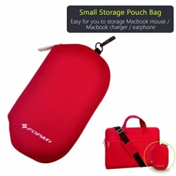 YOUPECK Water Repellent 11-11.6 Inch Laptop Shoulder Bag Compatible MacBook Air 11 12, Surface Pro, Sumsung Tab Polyester Protective Messenger Briefcase Men Women Carrying Handbag Sleeve Case, Red -Cole Haan Shop 51 1On8z5VL