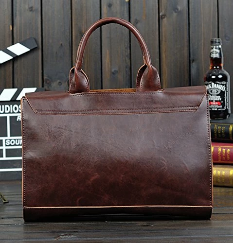 Men Bags, Berchirly PU Faux Leather Office Briefcase Handbag Cross Body Tote Bag 3 Men Bags, Berchirly PU Faux Leather Office Briefcase Handbag Cross Body Tote Bag - Image 3