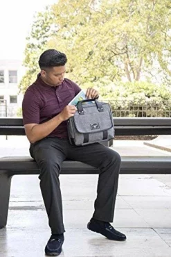 Vangoddy Laptop Shoulder Bag Crossbody Bag Briefcase Messenger Sleeve Pouch 11"-12.5" For HP EliteBook/Chromebook 11 / Stream 11 / ProBook X360 / Pro Slate/LG Gram/Microsoft Surface (11"-12.5") -Cole Haan Shop 51 gp 2Bwno4L