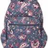 Vera Bradley Women's Signature Cotton Campus Backpack, Felicity Paisley, One Size