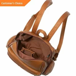 Sandover Le Donne Leather Zip Around Backpack/Purse 4 Colors Backpack Handbag NEW | Model LGGG -