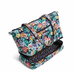 Vera Bradley Signature Cotton Deluxe Tote Travel Bag, Happy Blooms 10 Vera Bradley Signature Cotton Deluxe Tote Travel Bag, Happy Blooms -Cole Haan Shop 5120jcLg9SL