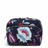 Vera Bradley Women's Performance Twill Lay Flat Cosmetic Makeup Organizer Bag, Mayfair In Bloom, One Size