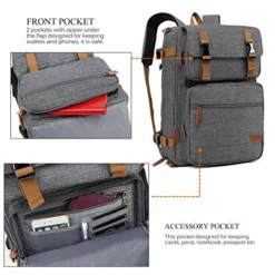 CoolBELL Convertible Briefcase Backpack Messenger Bag Shoulder Bag Laptop Case Business Briefcase Travel Rucksack Multi-Functional Handbag Fits 17.3 Inch Laptop For Men/Women (Grey) 11 CoolBELL Convertible Briefcase Backpack Messenger Bag Shoulder Bag Laptop Case Business Briefcase Travel Rucksack Multi-Functional Handbag Fits 17.3 Inch Laptop For Men/Women (Grey) -Cole Haan Shop 5136xLfCMhL