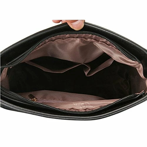 ABage Women's PU Leather Travel College Student Backpack Purse Handbag Bookbag School Bag, Black 8 ABage Women's PU Leather Travel College Student Backpack Purse Handbag Bookbag School Bag, Black - Image 8