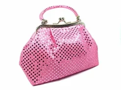 GENERIC Handbag FabCloud Eve Metallic Pink Dot By WiseGloves Clutch Purse Pocket Cosmetic Make Up Pouch Bag Handbag Accessory