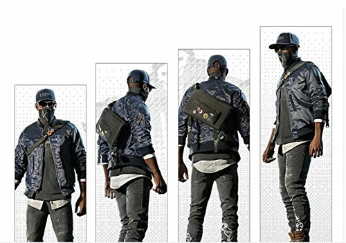 Elegant Mens Cross Body Bags Watch Dogs 2 Marcus Holloway Messenger Backpack Shoulder Bags 3 Elegant Mens Cross Body Bags Watch Dogs 2 Marcus Holloway Messenger Backpack Shoulder Bags - Image 3