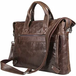 Leather Laptop Crossbody Shoulder Bag For Men Handbag Berchirly Business Computer Briefcase