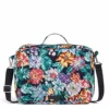 Vera Bradley Cotton Grand Vanity Toiletry Makeup Organizer Case, Happy Blooms