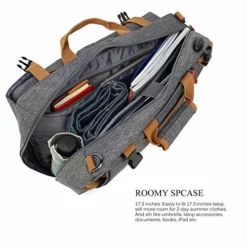 CoolBELL Convertible Briefcase Backpack Messenger Bag Shoulder Bag Laptop Case Business Briefcase Travel Rucksack Multi-Functional Handbag Fits 17.3 Inch Laptop For Men/Women (Grey) 9 CoolBELL Convertible Briefcase Backpack Messenger Bag Shoulder Bag Laptop Case Business Briefcase Travel Rucksack Multi-Functional Handbag Fits 17.3 Inch Laptop For Men/Women (Grey) -Cole Haan Shop 518DX5w2PBL