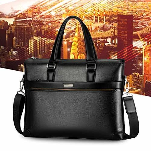 Men Handbag Briefcase Shoulder Computer Business Bag Wallet Set (BK) 1 Men Handbag Briefcase Shoulder Computer Business Bag Wallet Set (BK)