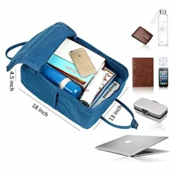 FLYCOOL Classic Canvas Square School Backpack Handbag For Women Navy 12 FLYCOOL Classic Canvas Square School Backpack Handbag For Women Navy -Cole Haan Shop 519DJzooxkL