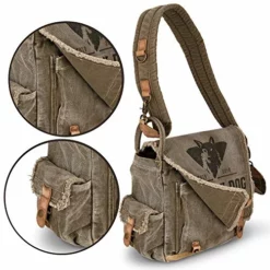 Vintage Messenger Bag For Men And Women - Canvas 13 Inch Laptop Satchel For School Or Business - Casual Shoulder Bags For Traveling - Durable Travel Courier Gear And Accessories -Cole Haan Shop 519Luh6XpwL