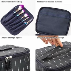 Eyelash Extension Makeup Tools Storage Bag Multifunction Travel Zipper Handbag Wash Pouch Beauty -Cole Haan Shop 519yb7PPCkL