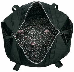 Vera Bradley Women's Performance Twill Large Travel Duffle Bag, Black, One Size -Cole Haan Shop 51Ap89SVQZL